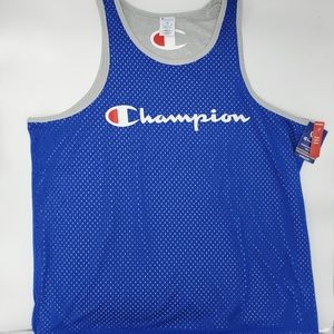 New Champion Spellout TShirt Tank Top Reversible